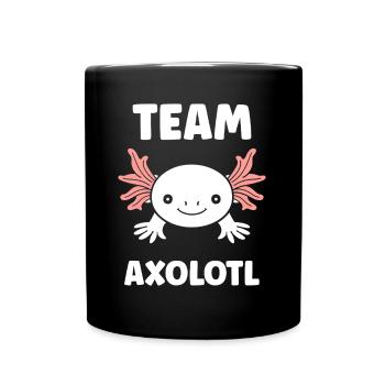 Axolotl - Tasse einfarbig - Schwarz - Vorne