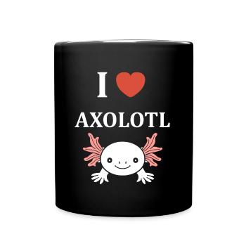 Axolotl - Tasse einfarbig - Schwarz - Vorne