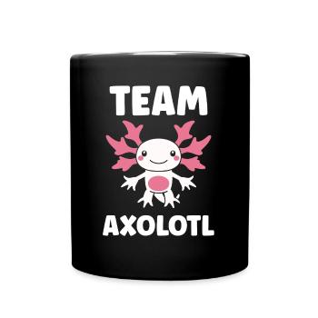 Axolotl - Tasse einfarbig - Schwarz - Vorne
