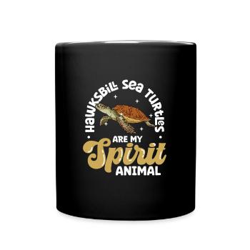 My Spirit Animal - Hawksbill Turtle - Full Colour Mug - black - Front
