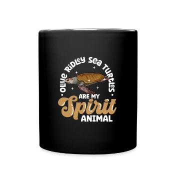 My Spirit Animal - Pazifische Ridley-Schildkröte - Tasse einfarbig - Schwarz - Vorne