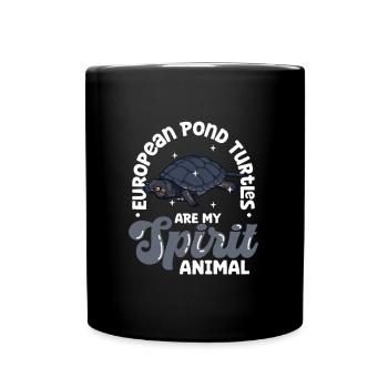 My Spirit Animal - European pond turtle - Full Colour Mug - black - Front