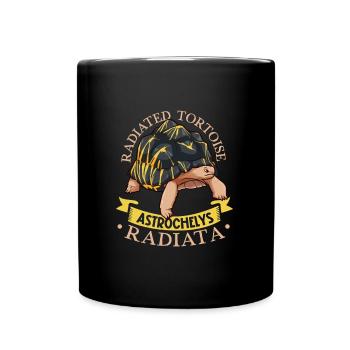 Radiated tortoise - Full Colour Mug - black - Front