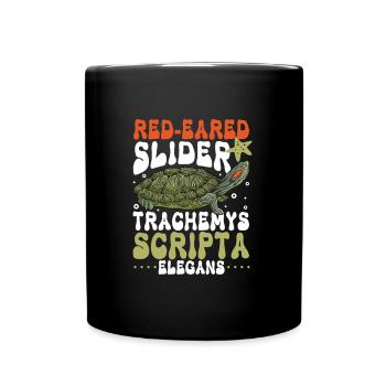 Red-eared Turtle - Full Colour Mug - black - Front