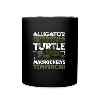 Alligator turtle - Full Colour Mug - black - Front