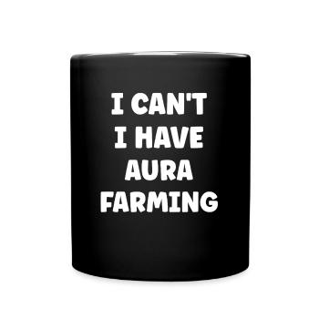 Aura farming - Full Colour Mug - black - Front