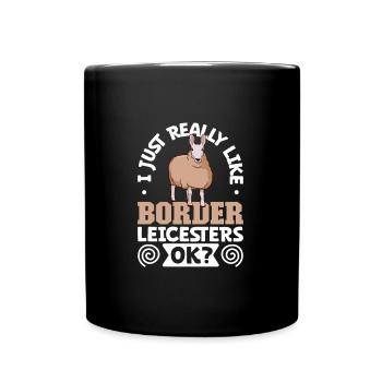 I love my Border Leicester - Full Colour Mug - black - Front