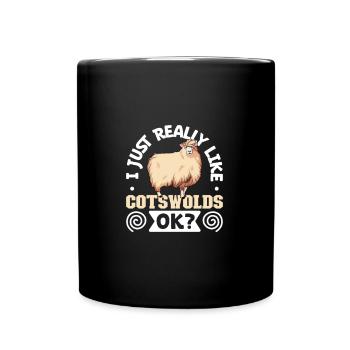 I love my Cotswold sheep - Full Colour Mug - black - Front