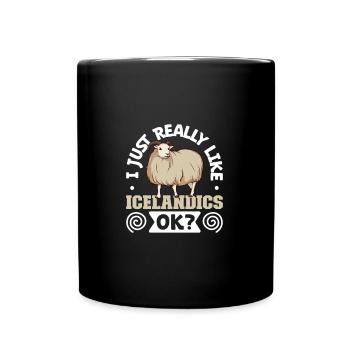 I love my Icelandic sheep - Full Colour Mug - black - Front