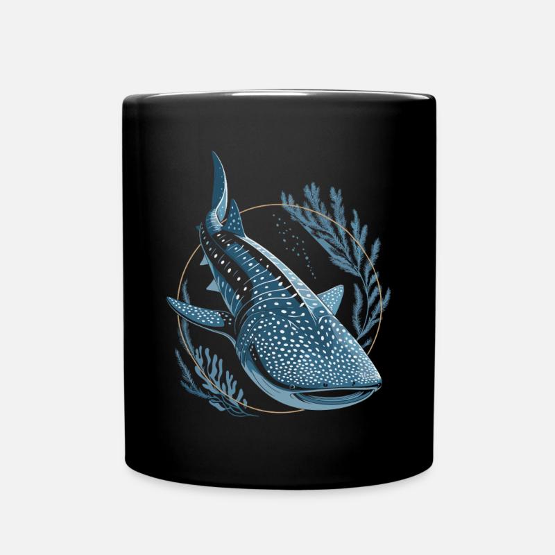 Requin baleine Requin - Mug uni - noir