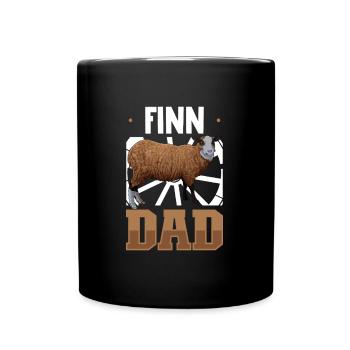 Finnschaf Papa - Tasse einfarbig - Schwarz - Vorne