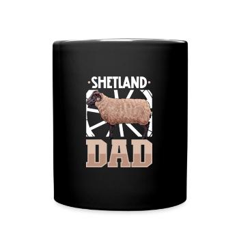 Papa mouton Shetland - Mug uni - noir - Devant