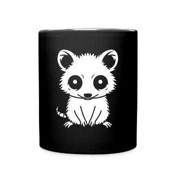 opossum - Mug uni - noir - Devant