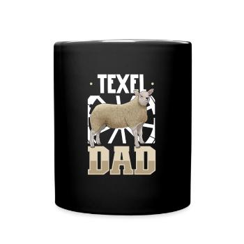 Texel sheep dad - Full Colour Mug - black - Front