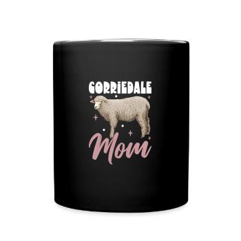 Corriedale Domestic Sheep Mom - Full Colour Mug - black - Front