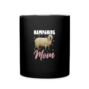 Hampshire Sheep Mom - Full Colour Mug - black - Front