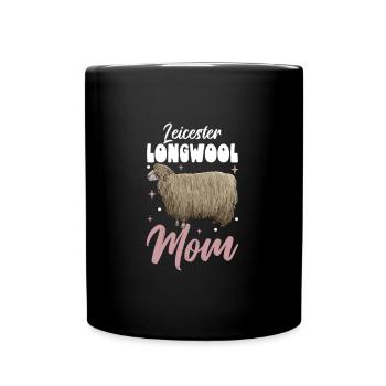 Leicester long-wool sheep Mama - Full Colour Mug - black - Front