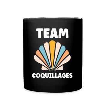 coquillage - Mug uni - noir - Devant