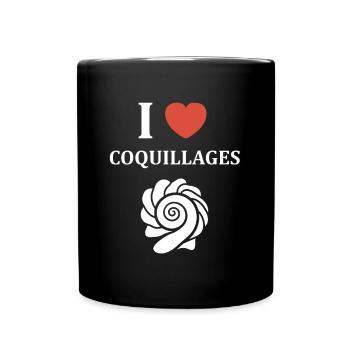 coquillage - Mug uni - noir - Devant