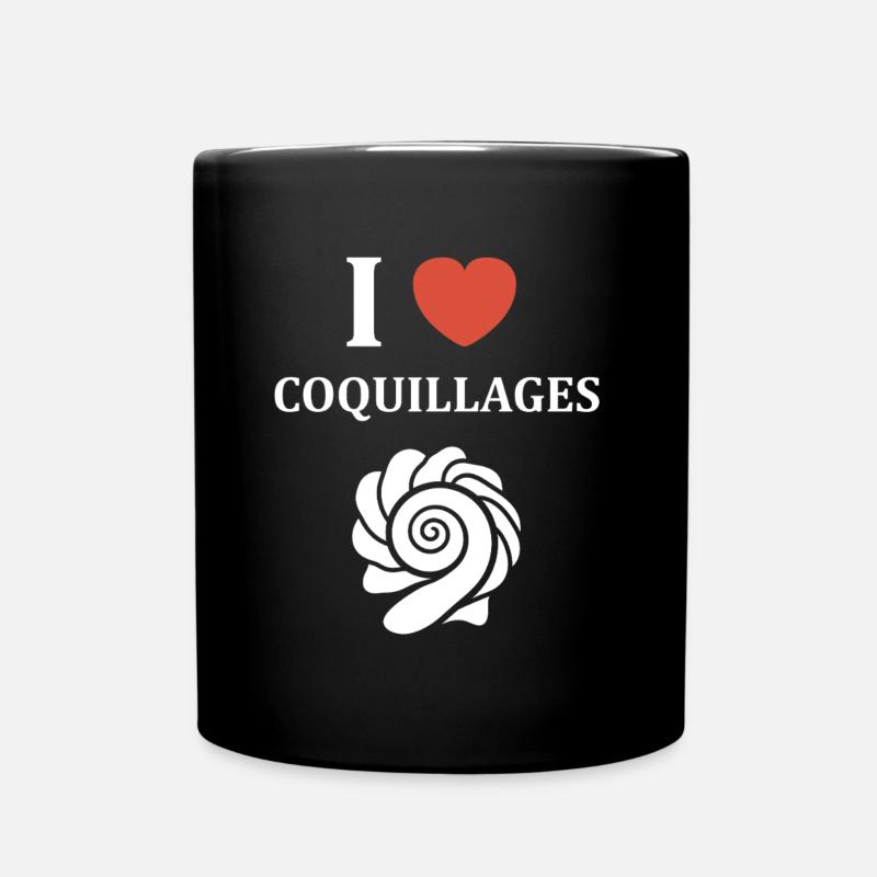 coquillage - Mug uni - noir