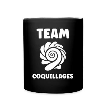 coquillage - Mug uni - noir - Devant