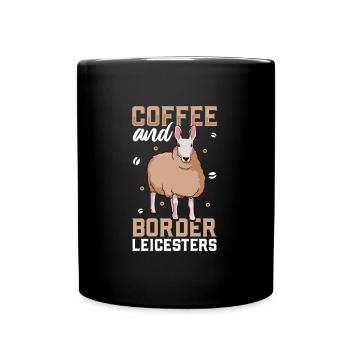 Coffee and Border Leicester - Full Colour Mug - black - Front
