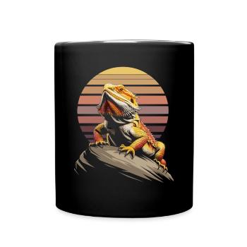 Bearded dragon - Full Colour Mug - black - Front