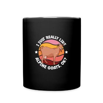 I love my mountain goat - Full Colour Mug - black - Front