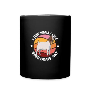 I love my Boer goat - Full Colour Mug - black - Front