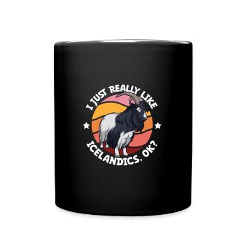 J’adore ma chèvre islandaise - Mug uni - noir - Devant