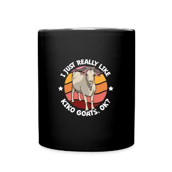 I love my Kiko goat - Full Colour Mug - black - Front