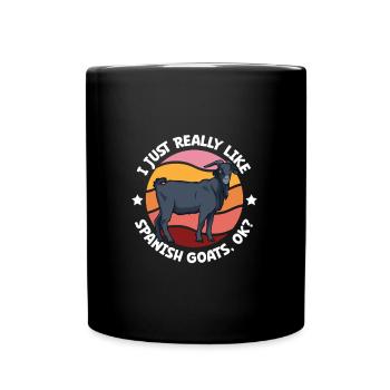 I love my Spanish goat - Full Colour Mug - black - Front
