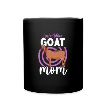 Mom of an Anglo-Nubian goat - Full Colour Mug - black - Front