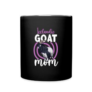 Maman d’une chèvre islandaise - Mug uni - noir - Devant