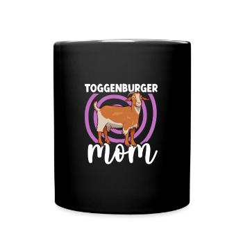 Mother of a Toggenburg goat - Full Colour Mug - black - Front
