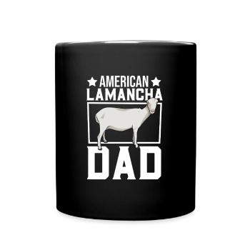 Papa d’une chèvre LaMancha - Mug uni - noir - Devant