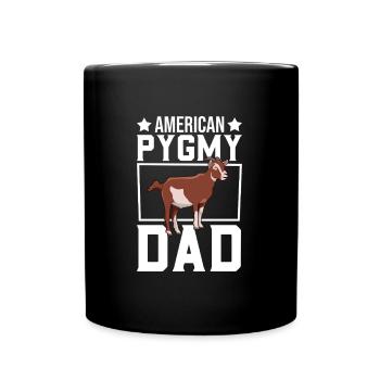 Papa d’un pygmée américain - Mug uni - noir - Devant