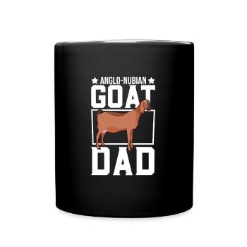 Papa d’une chèvre anglo-nubienne - Mug uni - noir - Devant