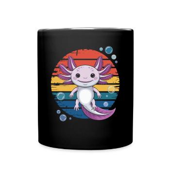 Axolotl - Full Colour Mug - black - Front