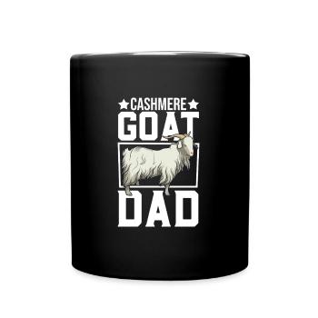 Papa d’une chèvre cachemire - Mug uni - noir - Devant