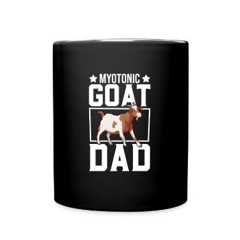 papa d’une chèvre myotonique - Mug uni - noir - Devant