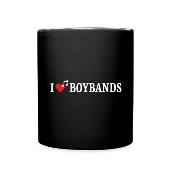 I Love Boybands Funny Fangirl Concert - Mug uni - noir - Devant