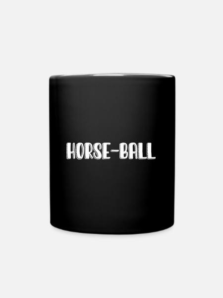 T shirt horse-ball - Mug uni - noir