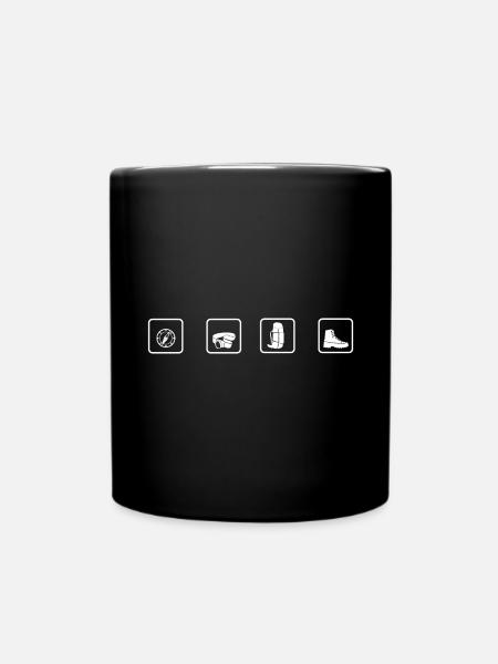 Hiking - (9) - Full Colour Mug - black