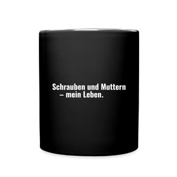 Ingenieur in Ausbildung - Maschinenbau - Tasse einfarbig - Schwarz - Vorne