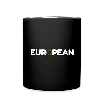 Drapeau européen europe drapeau europe - Mug uni - noir - Devant