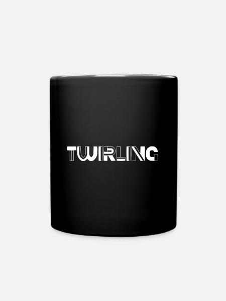 T shirt twirling - Mug uni - noir