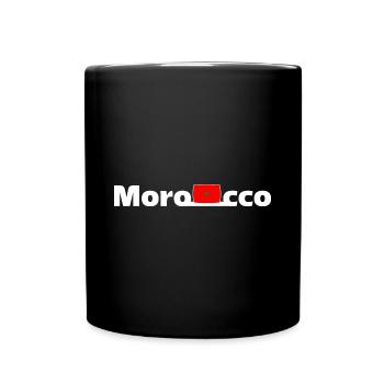 Morocco Flag Morocco Pride Country Football - Full Colour Mug - black - Front