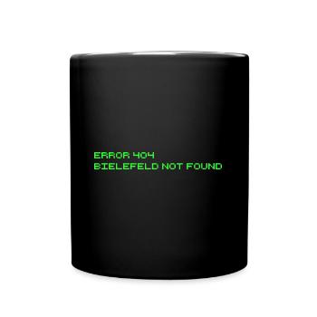 Error 404 - Bielefeld not found - Full Colour Mug - black - Front