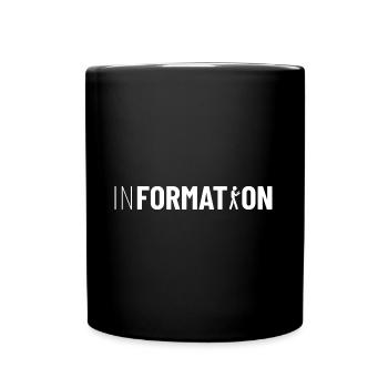 Information Pictogram Gesellschaft Sarkasmus - Tasse einfarbig - Schwarz - Vorne